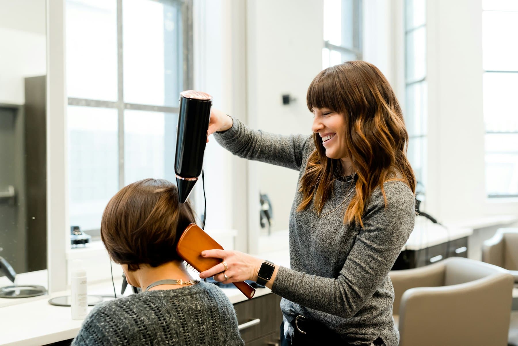 Every cut ends with a proper blow-dry, not a rushed finish