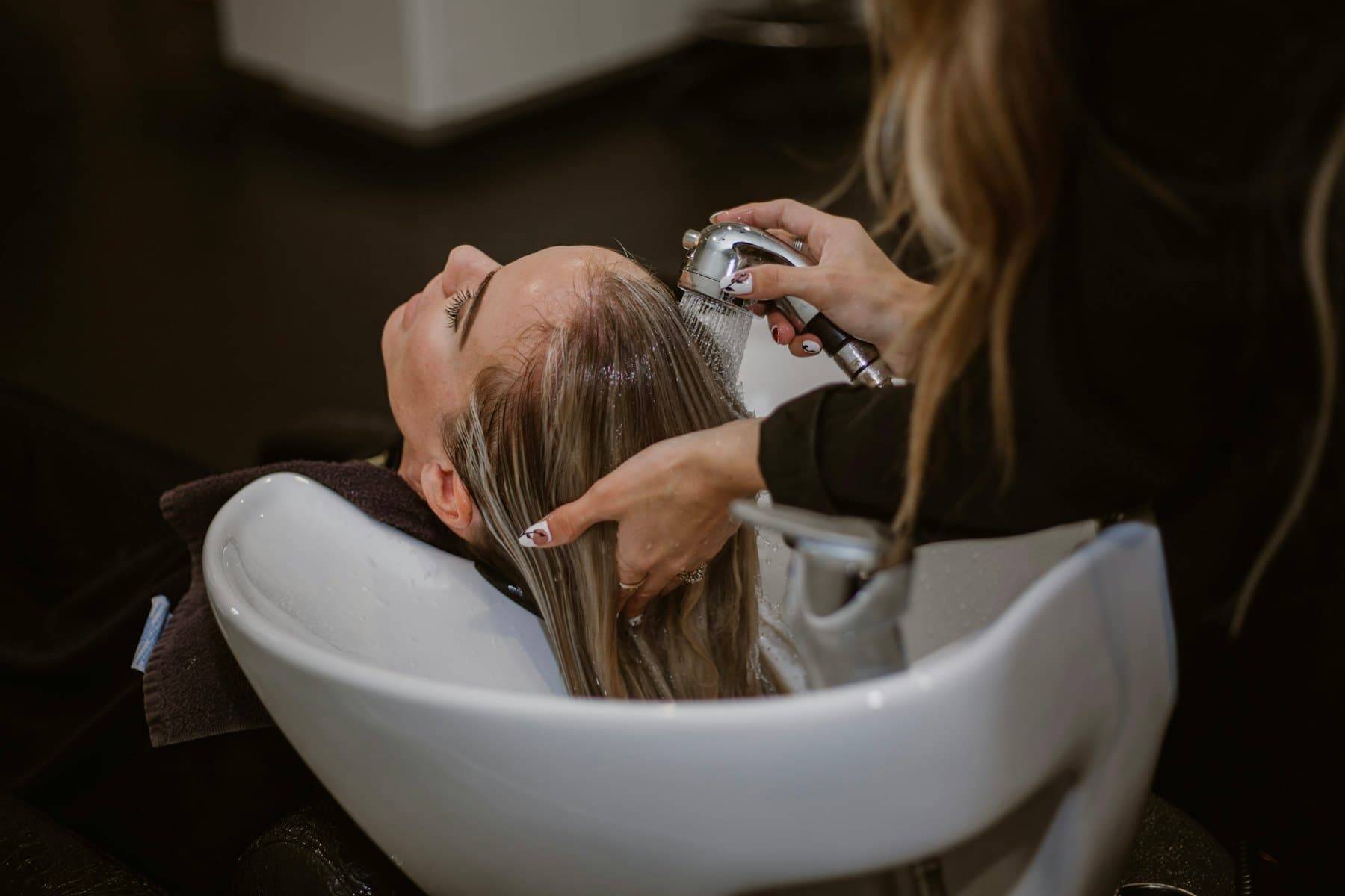 Head massage at the basin comes with every hair service